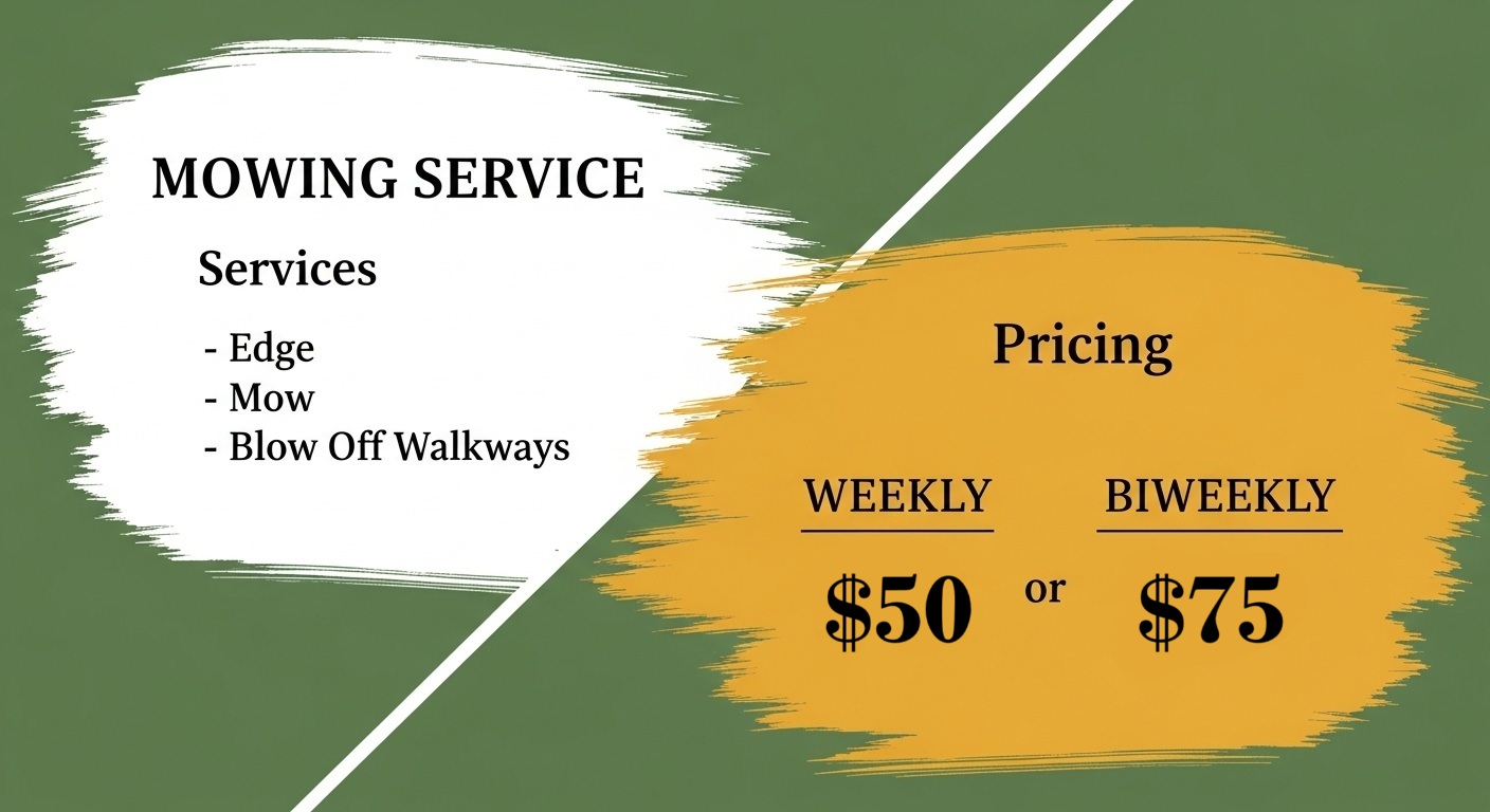 LargeYard $50 Weekly / $75 BiWeekly