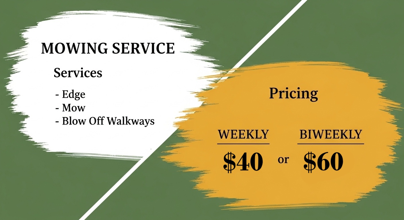 MediumYard $40 Weekly / $60 BiWeekly